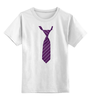 Заказать детскую футболку в Москве. Детская футболка классическая унисекс С галстуком от jane_97 - готовые дизайны и нанесение принтов.