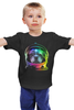 Заказать детскую футболку в Москве. Детская футболка классическая унисекс Собака Космонавт от printik - готовые дизайны и нанесение принтов.