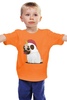 Заказать детскую футболку в Москве. Детская футболка классическая унисекс Мопсик от BeliySlon - готовые дизайны и нанесение принтов.