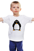 Заказать детскую футболку в Москве. Детская футболка классическая унисекс Пингвин от fanart - готовые дизайны и нанесение принтов.