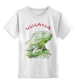 Заказать детскую футболку в Москве. Детская футболка классическая унисекс ⚠ IGUANA ⚠ от balden - готовые дизайны и нанесение принтов.