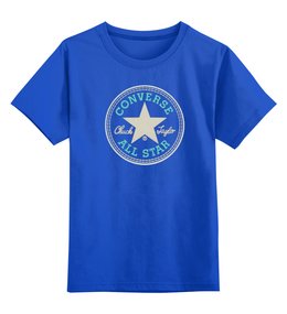Заказать детскую футболку в Москве. Детская футболка классическая унисекс CONVERSE ALL STAR от Nalivaev - готовые дизайны и нанесение принтов.