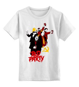 Заказать детскую футболку в Москве. Детская футболка классическая унисекс Red Party от Leichenwagen - готовые дизайны и нанесение принтов.