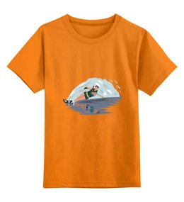 Заказать детскую футболку в Москве. Детская футболка классическая унисекс Сёрфинг  от ПРИНТЫ ПЕЧАТЬ  - готовые дизайны и нанесение принтов.