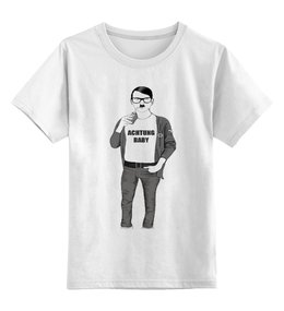 Заказать детскую футболку в Москве. Детская футболка классическая унисекс Ахтунг от Weed Stuff`a - готовые дизайны и нанесение принтов.