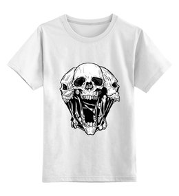 Заказать детскую футболку в Москве. Детская футболка классическая унисекс Skull от zen4@bk.ru - готовые дизайны и нанесение принтов.