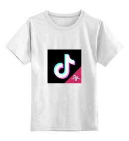Заказать детскую футболку в Москве. Детская футболка классическая унисекс Tik Tok от THE_NISE  - готовые дизайны и нанесение принтов.