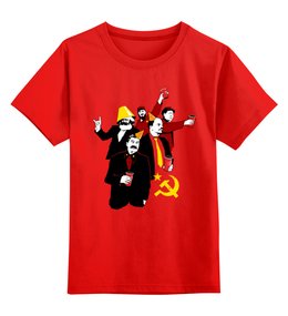 Заказать детскую футболку в Москве. Детская футболка классическая унисекс Коммунистическая вечеринка от printik - готовые дизайны и нанесение принтов.