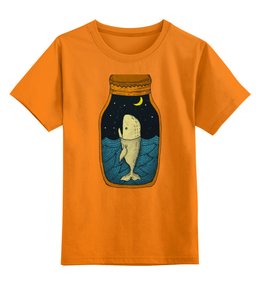 Заказать детскую футболку в Москве. Детская футболка классическая унисекс Кит в банке от printik - готовые дизайны и нанесение принтов.