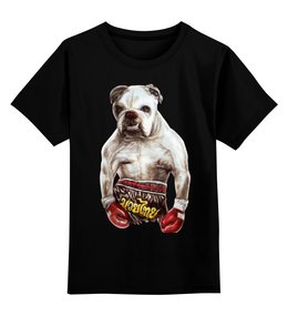Заказать детскую футболку в Москве. Детская футболка классическая унисекс Собака Боксёр от printik - готовые дизайны и нанесение принтов.