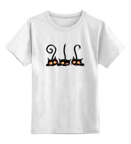Заказать детскую футболку в Москве. Детская футболка классическая унисекс кошечки от queen  - готовые дизайны и нанесение принтов.
