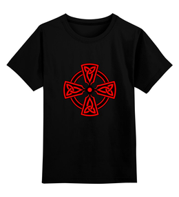 Заказать детскую футболку в Москве. Детская футболка классическая унисекс Кельтский крест от trend - готовые дизайны и нанесение принтов.