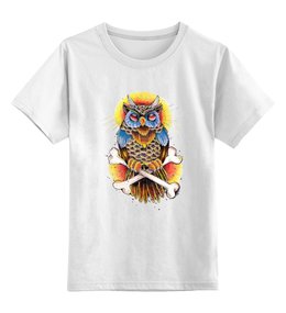 Заказать детскую футболку в Москве. Детская футболка классическая унисекс Mysterious Owl от priceless - готовые дизайны и нанесение принтов.