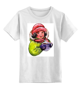 Заказать детскую футболку в Москве. Детская футболка классическая унисекс Какао от irishkalia - готовые дизайны и нанесение принтов.