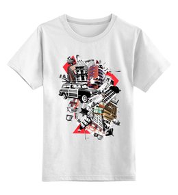 Заказать детскую футболку в Москве. Детская футболка классическая унисекс Gorod от Polilog - готовые дизайны и нанесение принтов.