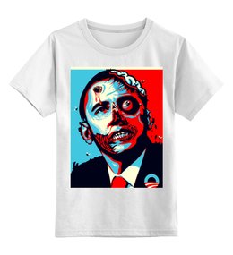Заказать детскую футболку в Москве. Детская футболка классическая унисекс Обама от Vinli.shop  - готовые дизайны и нанесение принтов.