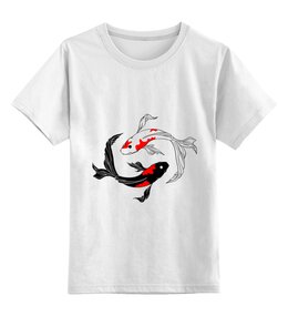 Заказать детскую футболку в Москве. Детская футболка классическая унисекс Рыбки от Дана Столыпина - готовые дизайны и нанесение принтов.