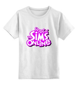 Заказать детскую футболку в Москве. Детская футболка классическая унисекс Sims Online от THE_NISE  - готовые дизайны и нанесение принтов.