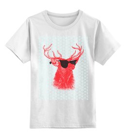 Заказать детскую футболку в Москве. Детская футболка классическая унисекс Deer от хэлен - готовые дизайны и нанесение принтов.