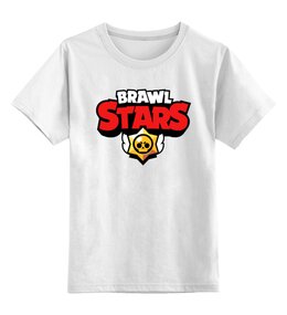 Заказать детскую футболку в Москве. Детская футболка классическая унисекс "Brawl Stars"  от Ярослав Фесюк - готовые дизайны и нанесение принтов.