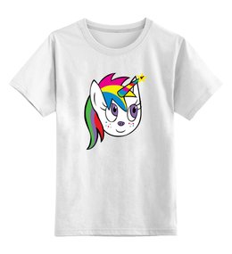Заказать детскую футболку в Москве. Детская футболка классическая унисекс Единорог (unicorn) от trugift - готовые дизайны и нанесение принтов.