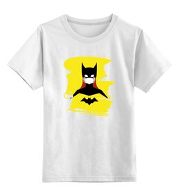 Заказать детскую футболку в Москве. Детская футболка классическая унисекс Бэт-герл (Коллекция: Герои носят маски) от GeekFox  - готовые дизайны и нанесение принтов.