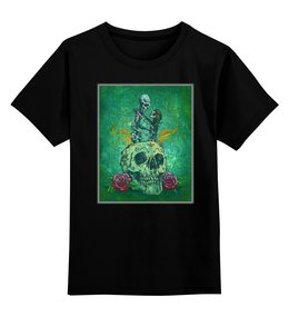 Заказать детскую футболку в Москве. Детская футболка классическая унисекс Skeleton Art от Leichenwagen - готовые дизайны и нанесение принтов.