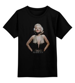 Заказать детскую футболку в Москве. Детская футболка классическая унисекс Marilyn Monroe  от KinoArt - готовые дизайны и нанесение принтов.