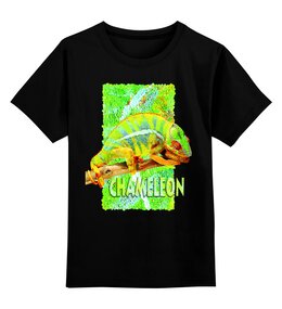 Заказать детскую футболку в Москве. Детская футболка классическая унисекс Хамелеон.  от Zorgo-Art  - готовые дизайны и нанесение принтов.
