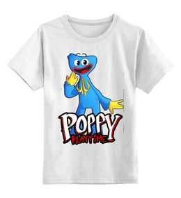Заказать детскую футболку в Москве. Детская футболка классическая унисекс Poppy Playtime - Хагги Вагги  от weeert - готовые дизайны и нанесение принтов.