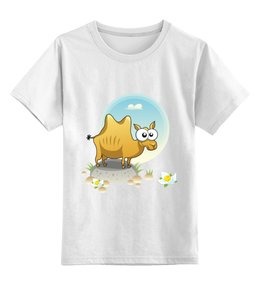 Заказать детскую футболку в Москве. Детская футболка классическая унисекс Верблюд от BeliySlon - готовые дизайны и нанесение принтов.