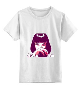 Заказать детскую футболку в Москве. Детская футболка классическая унисекс Ума Турман от priceless - готовые дизайны и нанесение принтов.