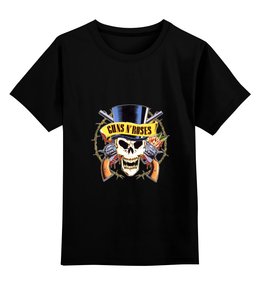 Заказать детскую футболку в Москве. Детская футболка классическая унисекс Guns'n'Roses  от rancid - готовые дизайны и нанесение принтов.