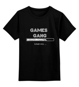 Заказать детскую футболку в Москве. Детская футболка классическая унисекс "Games Gang" от Kan Kan - готовые дизайны и нанесение принтов.