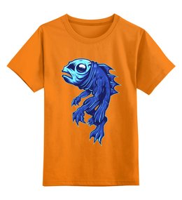 Заказать детскую футболку в Москве. Детская футболка классическая унисекс Рыбка от ПРИНТЫ ПЕЧАТЬ  - готовые дизайны и нанесение принтов.