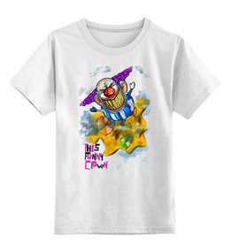 Заказать детскую футболку в Москве. Детская футболка классическая унисекс Смешной клоун от Leichenwagen - готовые дизайны и нанесение принтов.