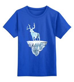 Заказать детскую футболку в Москве. Детская футболка классическая унисекс Ледяной олень от printik - готовые дизайны и нанесение принтов.