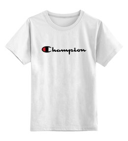 Заказать детскую футболку в Москве. Детская футболка классическая унисекс Champion от DESIGNER   - готовые дизайны и нанесение принтов.