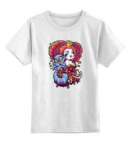 Заказать детскую футболку в Москве. Детская футболка классическая унисекс Алиса с котом от ПРИНТЫ ПЕЧАТЬ  - готовые дизайны и нанесение принтов.