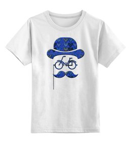 Заказать детскую футболку в Москве. Детская футболка классическая унисекс Влюбленный велосипедист от Pinky-Winky - готовые дизайны и нанесение принтов.