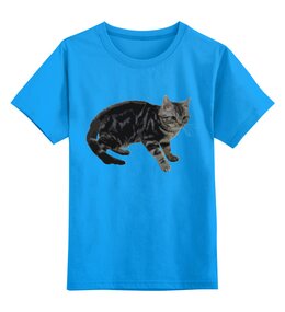 Заказать детскую футболку в Москве. Детская футболка классическая унисекс Котик от BAD OWL - готовые дизайны и нанесение принтов.