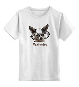 Заказать детскую футболку в Москве. Детская футболка классическая унисекс Watchdog от gent777 - готовые дизайны и нанесение принтов.