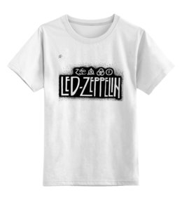 Заказать детскую футболку в Москве. Детская футболка классическая унисекс Led Zeppelin от Fedor - готовые дизайны и нанесение принтов.