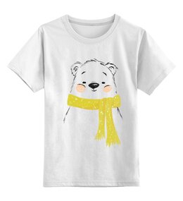 Заказать детскую футболку в Москве. Детская футболка классическая унисекс Медвежонок  от Анна Стасюк - готовые дизайны и нанесение принтов.