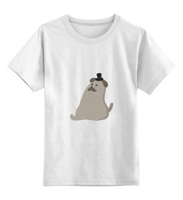 Заказать детскую футболку в Москве. Детская футболка классическая унисекс Умный пёс от svetlanas - готовые дизайны и нанесение принтов.