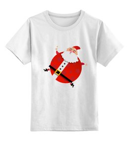 Заказать детскую футболку в Москве. Детская футболка классическая унисекс Santa от Илья Щеблецов - готовые дизайны и нанесение принтов.