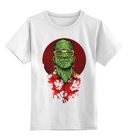 Заказать детскую футболку в Москве. Детская футболка классическая унисекс Франкенштейн от Andrew Zaycev - готовые дизайны и нанесение принтов.