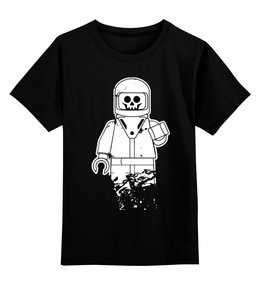 Заказать детскую футболку в Москве. Детская футболка классическая унисекс Лего Космонавт от trugift - готовые дизайны и нанесение принтов.