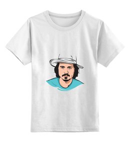 Заказать детскую футболку в Москве. Детская футболка классическая унисекс Джонни Депп от YellowCloverShop - готовые дизайны и нанесение принтов.