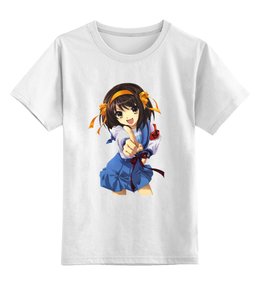 Заказать детскую футболку в Москве. Детская футболка классическая унисекс Девушка из аниме от YellowCloverShop - готовые дизайны и нанесение принтов.